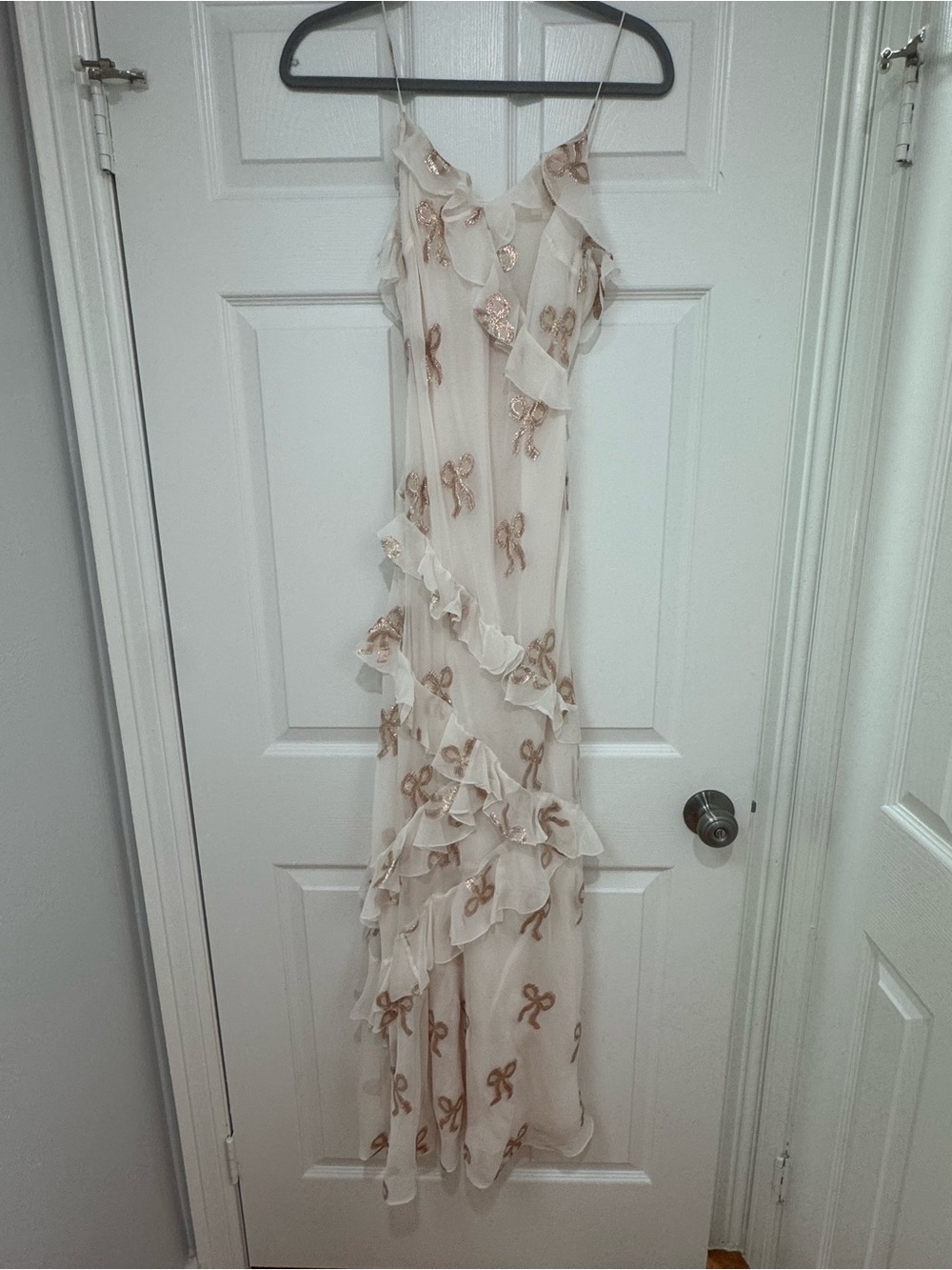 LoveShackFancy Rialto with Gold Bow Appliqués